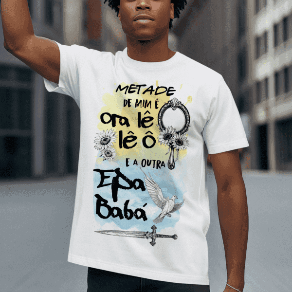 Camiseta Metade Oxum e Oxaguian
