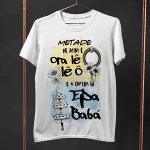 Camiseta Metade Oxum e Oxalá