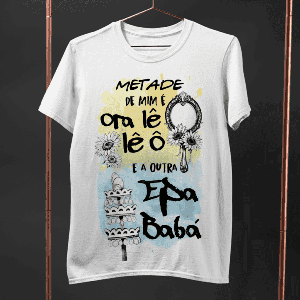 Camiseta Metade Oxum e Oxalá