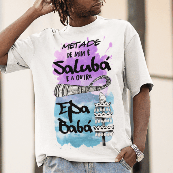 Camiseta Metade Nanã e Oxalá