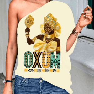 Blusa ombro único Oxum