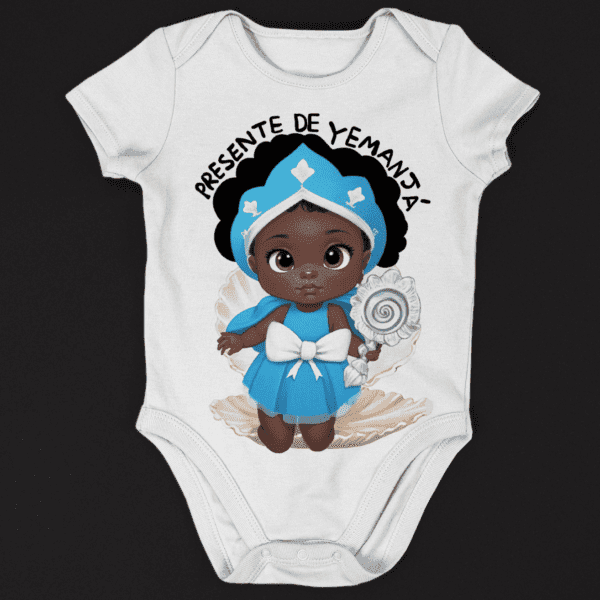 Body Infantil Yemanjá bonequinha