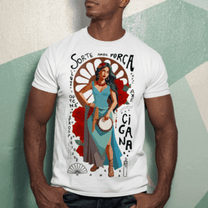 Camiseta Cigana de azul