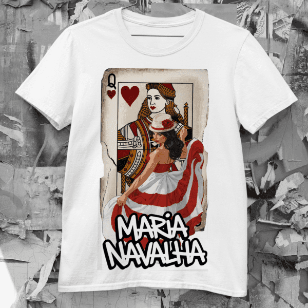 Camiseta Maria Navalha rainha de copas