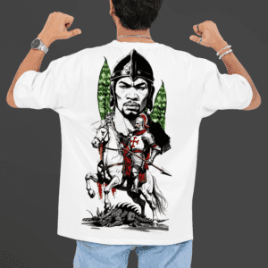 Camiseta Ogum e São Jorge costas