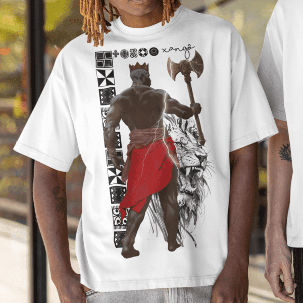 Camiseta Xangô de costas