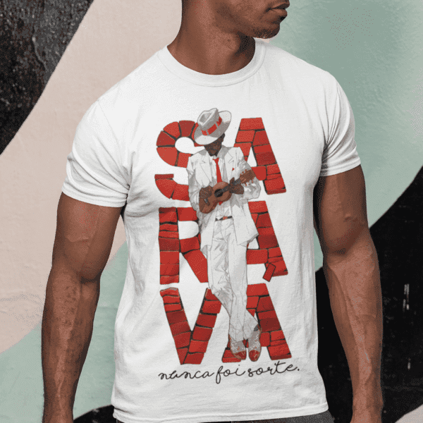 Camiseta Zé Pilintra saravá no tijolo