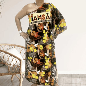 Vestido estampado Iansã