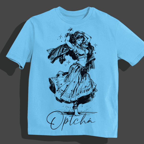 Camiseta Cigana em preto e branco