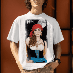 Camiseta Cigana lenço vermelho