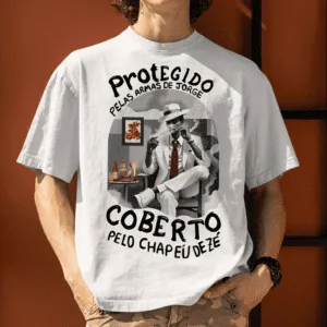 Camiseta Protegido de Zé Pilintra e São Jorge