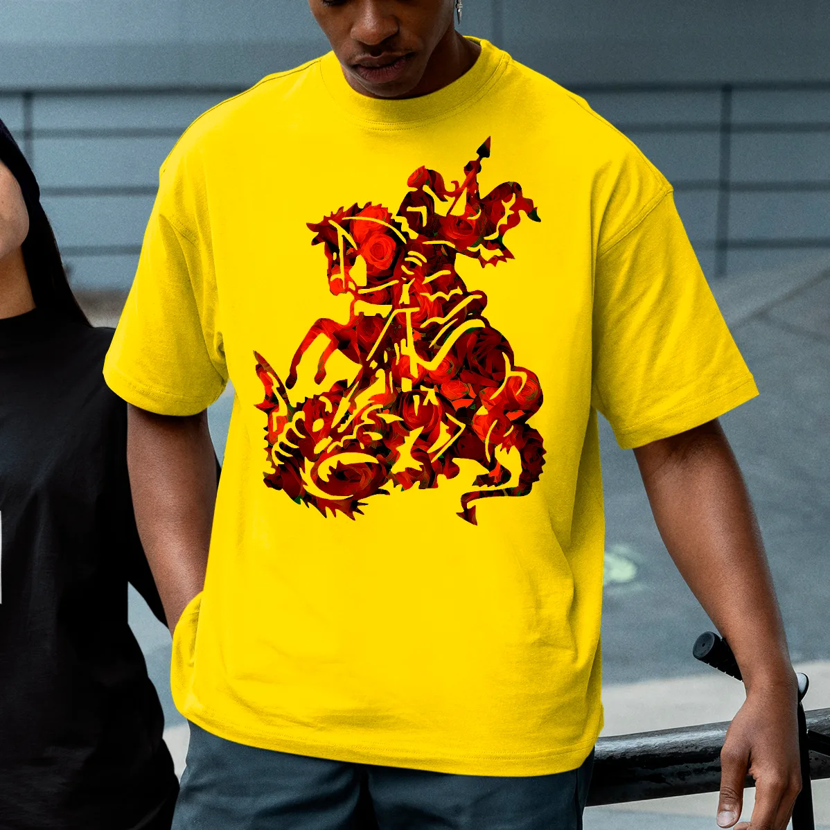 Camiseta São Jorge florido