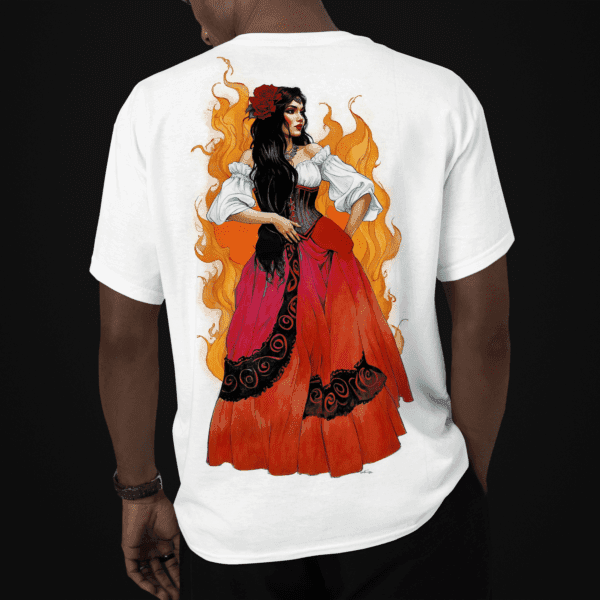 Camiseta Cigana nas costas