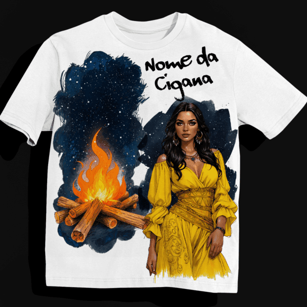 Camiseta Cigana de amarelo