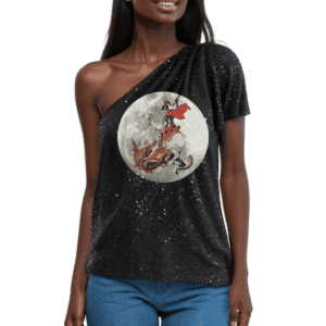 Blusa ombro único Lurex São Jorge