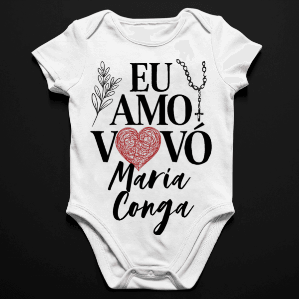 Body Infantil Vovó Maria Conga