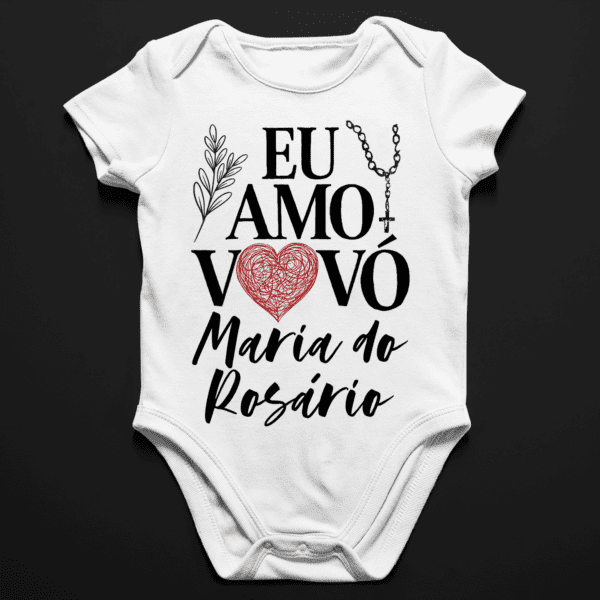 Body Infantil Vovó Maria do Rosário