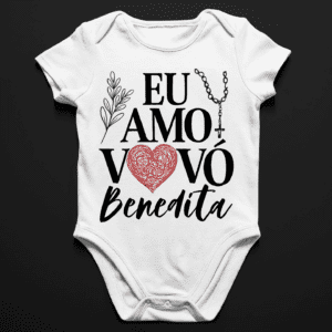 Body Infantil eu amo Vovó Benedita