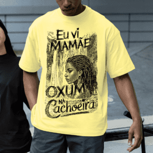 Camiseta Oxum na cachoeira