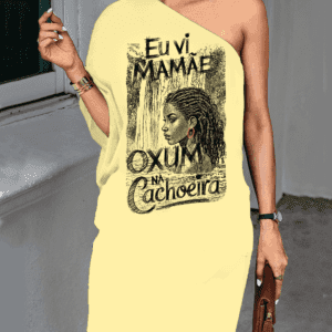 Vestido mid Oxum na cachoeira