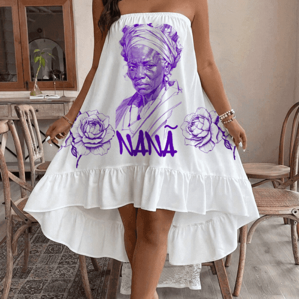 Vestido ombro nu Nanã