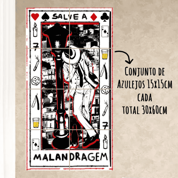 Conjunto de Azulejos Zé Pilintra cartaz