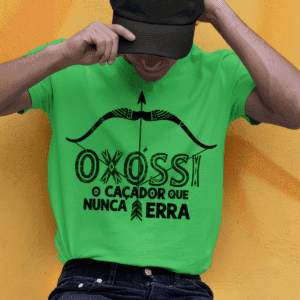 Camiseta Oxóssi nunca erra