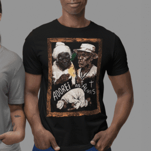 Camiseta Preto Velho e Preta Velha abençoando