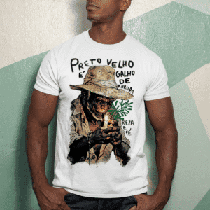Camiseta Preto Velho é arruda