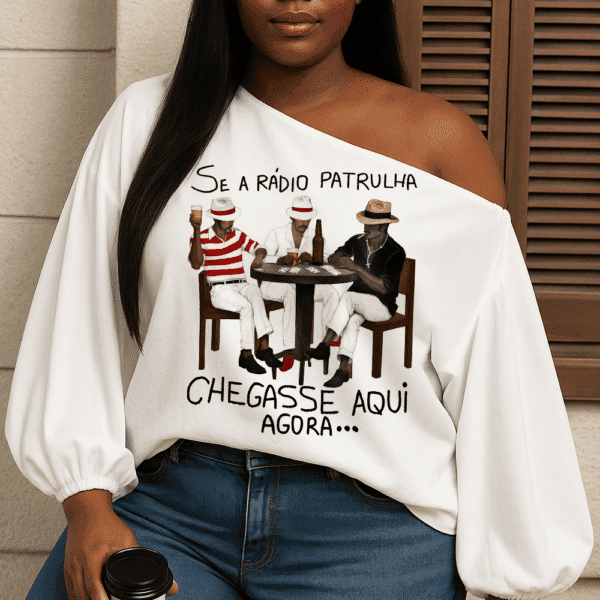 Blusa manga longa Malandragem