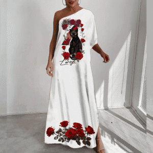 Vestido longo Gato de Pombagira