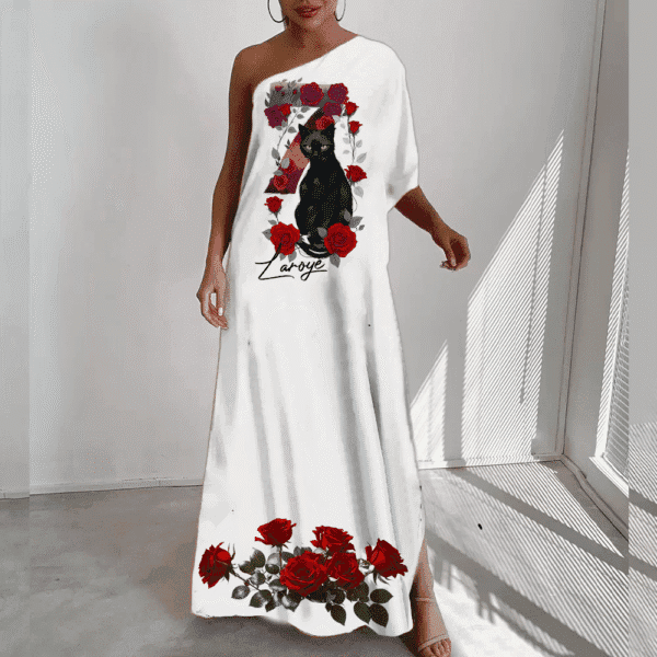 Vestido longo Gato de Pombagira