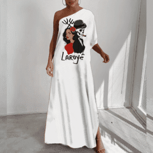 Vestido longo Laroyê Exú e Pombagira