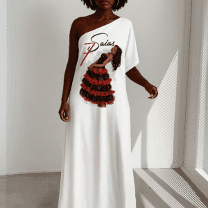 Vestido longo Laroyê Sete Saias