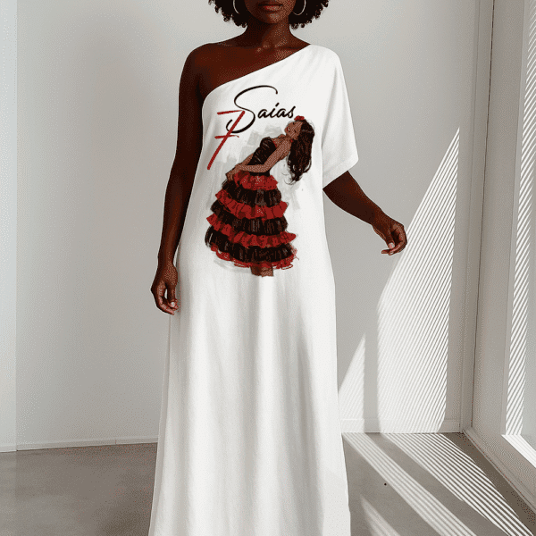 Vestido longo Laroyê Sete Saias