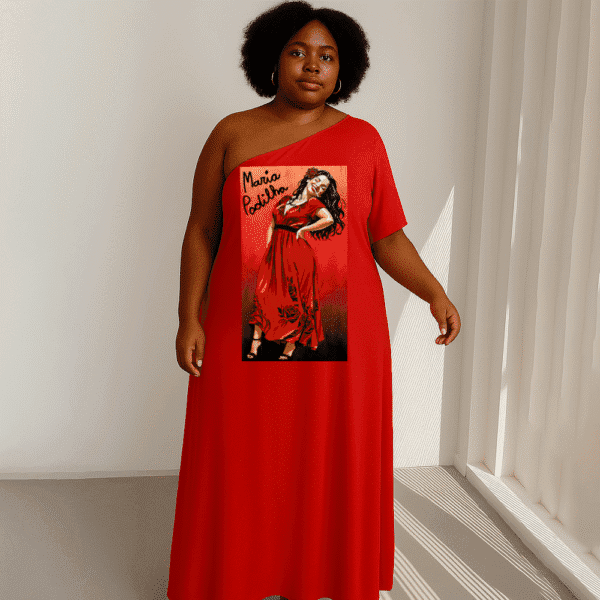 Vestido longo Maria Padilha gargalhando