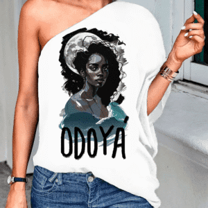 Blusa ombro nu Yemanjá no luar