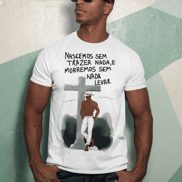 Camiseta Malandro no cemitério