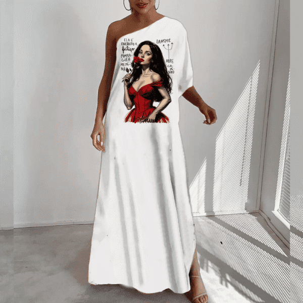 Vestido longo Pombagira Menina frase