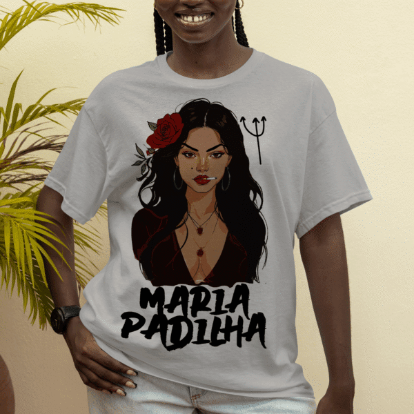 Camiseta Maria Padilha com rosas