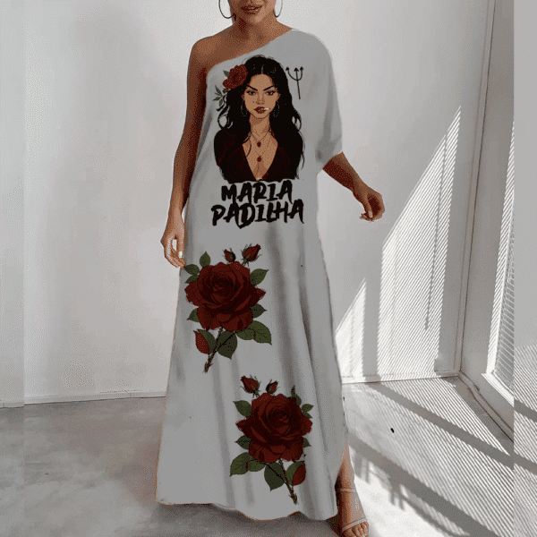Vestido longo Maria Padilha com rosas
