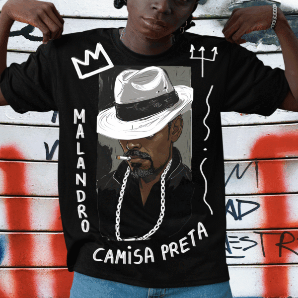 Camiseta Malandro camisa preta