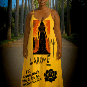Vestido de alcinha Pombagira no fogo