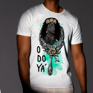 Camiseta Yemanjá no espelho