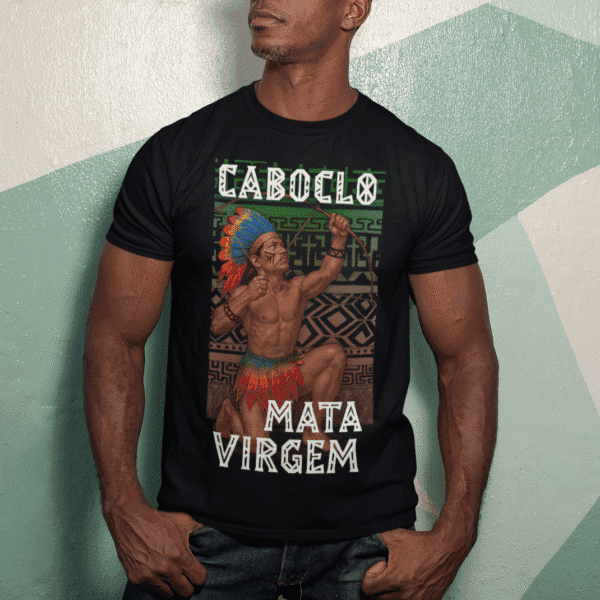 Camiseta Caboclo Mata Virgem preto