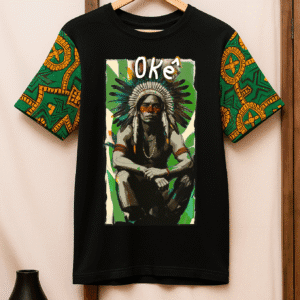 Camiseta Caboclo manga colorida