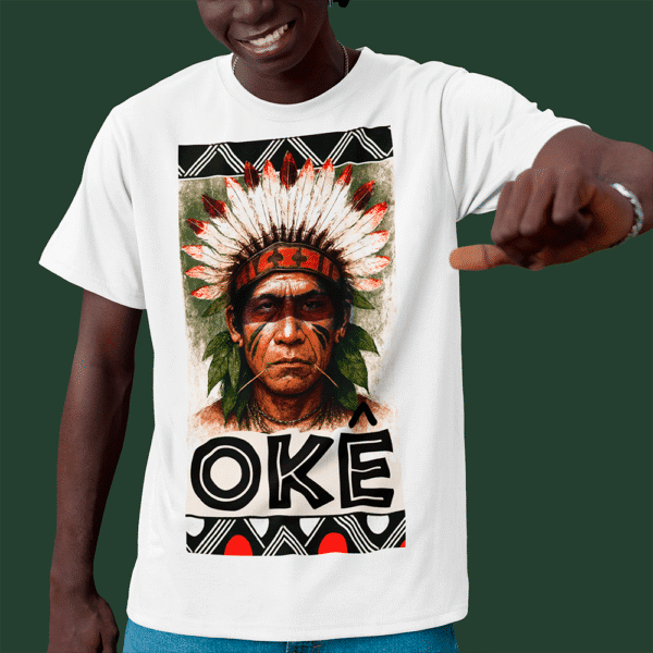 Camiseta Caboclo nas folhas
