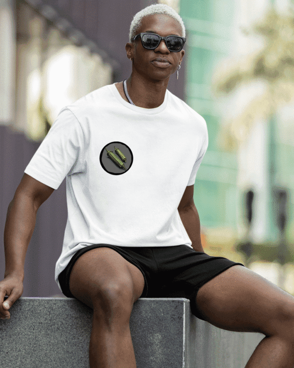 Camiseta Xangô oferenda branco frente