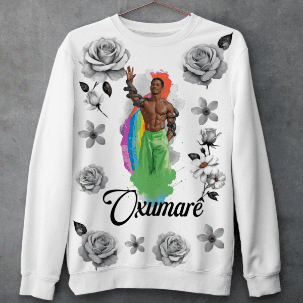Moletom Oxumarê com flores
