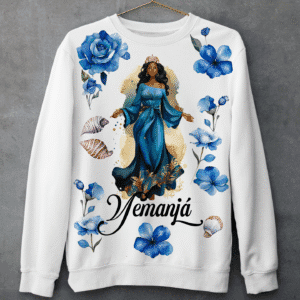 Moletom Yemanjá com flores